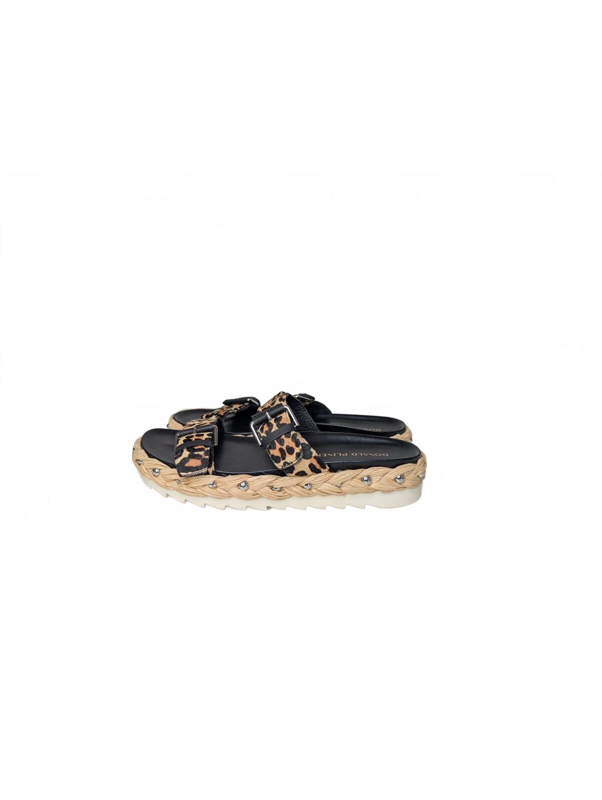 Donald J Pliner Women's Leopard Print Platform Sandals Size 8.5